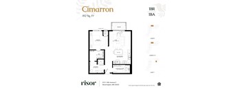 Cimarron floor plan at Risor of Bloomington. 