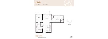 Clair Floor Plan at Belterra Apartments in Plymouth MN
