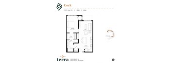 An apartment floor plan at Terra Residences in Maple Grove, MN.