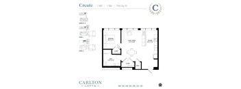 Floor Plan at Carlton Lofts in Clouqet, MN.