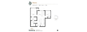 An apartment floor plan at Terra Residences in Maple Grove, MN.
