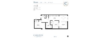 Floor Plan at Carlton Lofts in Clouqet, MN.