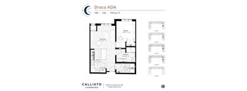 The Draco ADA Floor Plan at Callisto Commons in Fridley, MN.