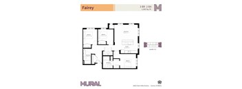 Fairey Floor Plan at Mural Apartments in Aurora, Colorado.