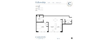 Floor Plan at Carlton Lofts in Clouqet, MN.