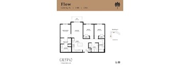 The image of the Flow floor plan at Calypso at Ballpark Village in Goodyear, AZ.