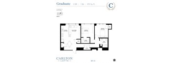 Floor Plan at Carlton Lofts in Clouqet, MN.