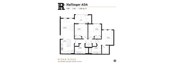 Ryder Ridge-Haflinger ADA Floor Plan