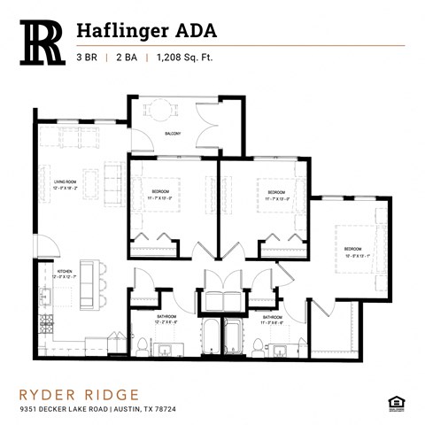 Ryder Ridge-Haflinger ADA Floor Plan