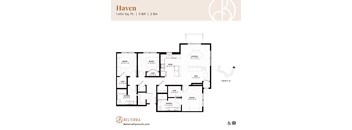 Haven Floor Plan at Belterra Apartments in Plymouth MN