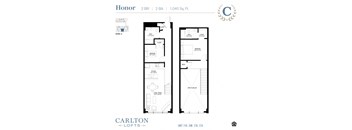 Floor Plan at Carlton Lofts in Clouqet, MN.