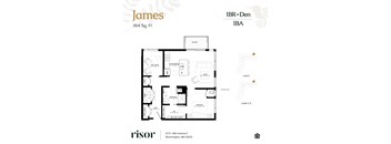 James floor plan at Risor of Bloomington. 