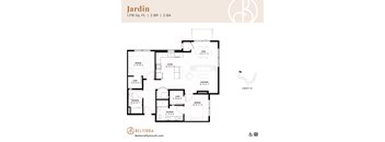 Jardin floor plan at Belterra Apartments in Plymouth MN