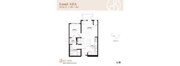 Lumi ADA Floor plan at Belterra Apartments in Plymouth MN