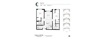 The Lyra Floor Plan at Callisto Commons in Fridley, MN.