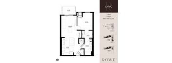 Lyric – a 1-bedroom, 1-bath floor plan at Rowe Residences in Victoria, MN