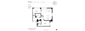 Floor Plan at Carlton Lofts in Clouqet, MN.