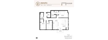 the floor plan for the Metallic floor plan
