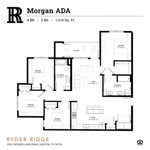 Ryder Ridge-Morgan ADA Floor Plan