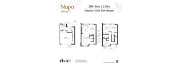 A floor plan of a townhome at Risor of Apple Valley.