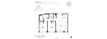 Floor Plan at Carlton Lofts in Clouqet, MN.