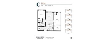 The Orion Floor Plan at Callisto Commons in Fridley, MN.
