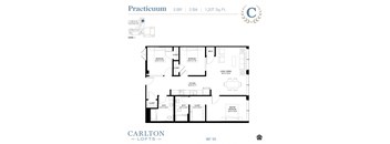 Floor Plan at Carlton Lofts in Clouqet, MN.