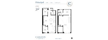 Floor Plan at Carlton Lofts in Clouqet, MN.