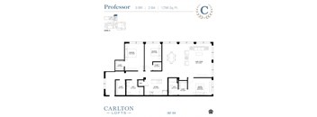 Floor Plan at Carlton Lofts in Clouqet, MN.