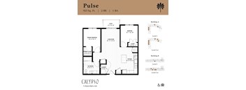 The image of the Pulse floor plan at Calypso at Ballpark Village in Goodyear, AZ.