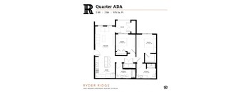 Ryder Ridge-Quarter ADA Floor Plan