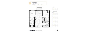 floor plan of the renovated condo