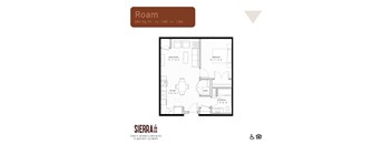 Roam Floor Plan at Sierra on 66 in Flagstaff, AZ.