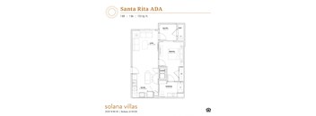 the typical floor plan of a 1 bedroom apartment