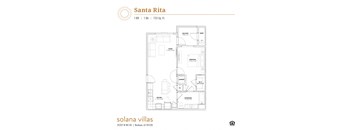 the floor plan of the villas at solana villas