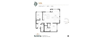 An apartment floor plan at Terra Residences in Maple Grove, MN.
