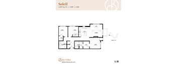 Soleil floor plan at Belterra Apartments in Plymouth MN