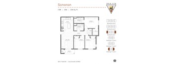 Sonoran floor plan at Mesa Vista in Casa Grande, AZ.