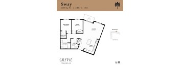The image of the Sway floor plan at Calypso at Ballpark Village in Goodyear, AZ.