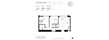 Floor Plan at Carlton Lofts in Clouqet, MN.