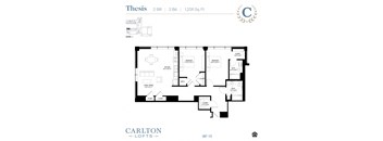 Floor Plan at Carlton Lofts in Clouqet, MN.