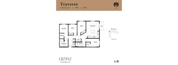 The image of the Traverse floor plan at Calypso at Ballpark Village in Goodyear, AZ.