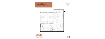 Traverse Floor Plan at Sierra on 66 in Flagstaff, AZ.