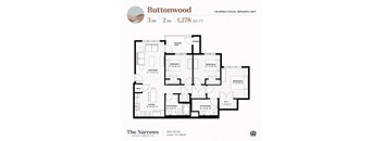 The buttonwood floorplan at The Narrows in Hutto, TX.