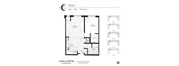 The Ursa Floor Plan at Callisto Commons in Fridley, MN.
