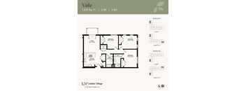 The Vale floor plan at Linden Village in Charlotte, NC.