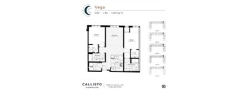 The Vega Floor Plan at Callisto Commons in Fridley, MN.