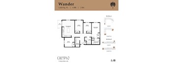 The image of the Wander floor plan at Calypso at Ballpark Village in Goodyear, AZ.