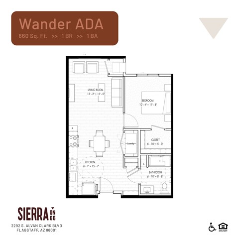 Sierra on 66-Wander ADA Floor Plan