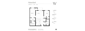 An image of the Waterford floor plan at Wicklowe Apartments in Rosemount, MN.